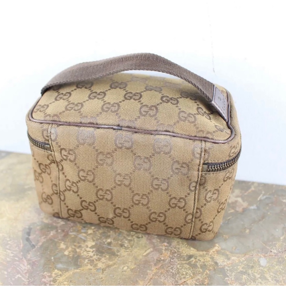 GUCCI GG CANVAS VANITY BAG/ COSMETIC CASE - Picture 4 of 9